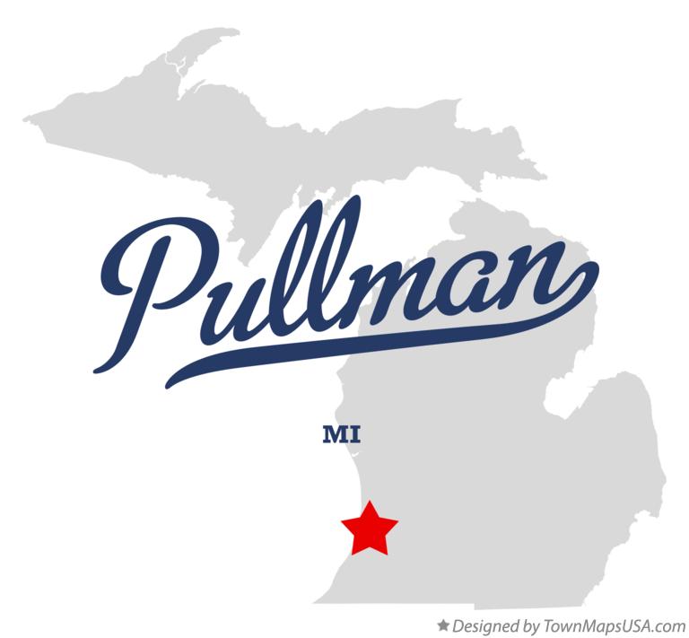 Map of Pullman Michigan MI