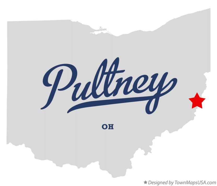 Map of Pultney Ohio OH