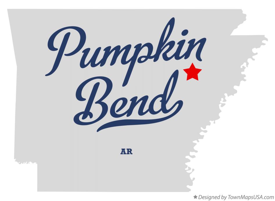 Map of Pumpkin Bend Arkansas AR