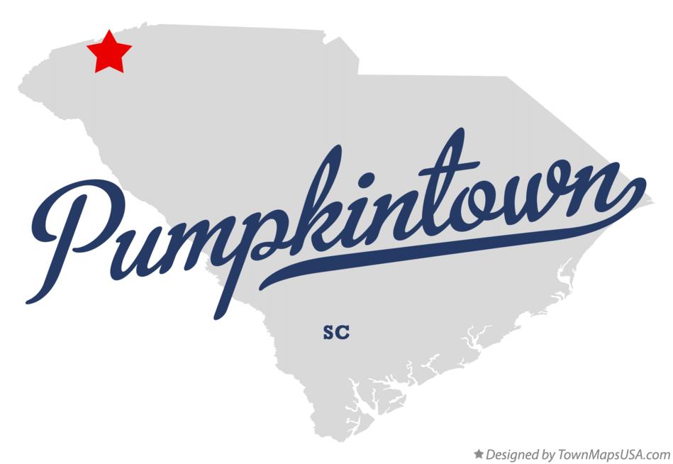 Map of Pumpkintown South Carolina SC