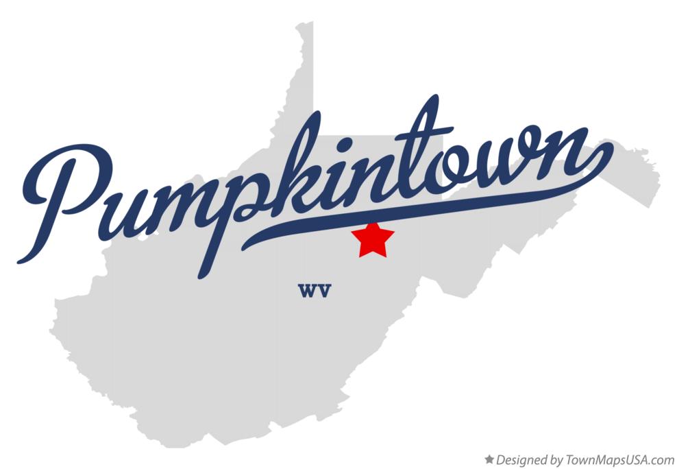 Map of Pumpkintown West Virginia WV
