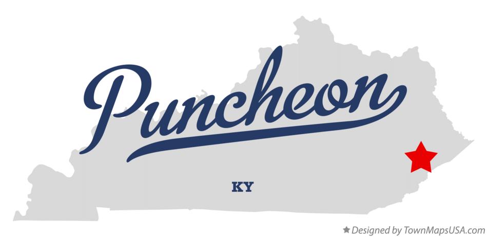Map of Puncheon Kentucky KY