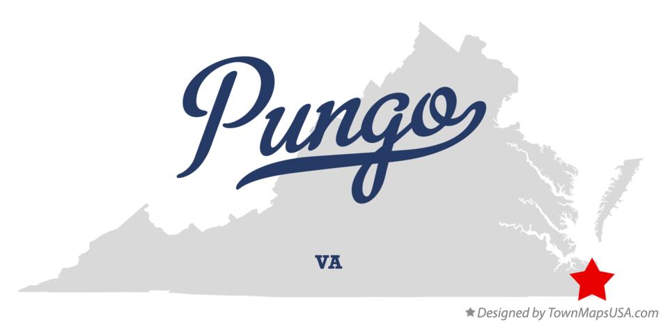 Map of Pungo Virginia VA
