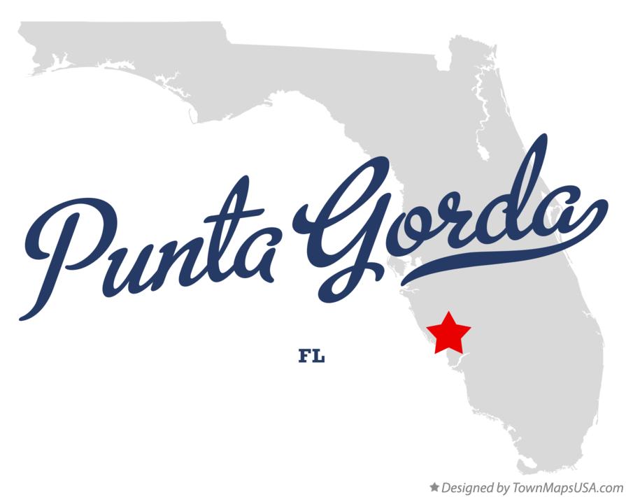 Map of Punta Gorda Florida FL