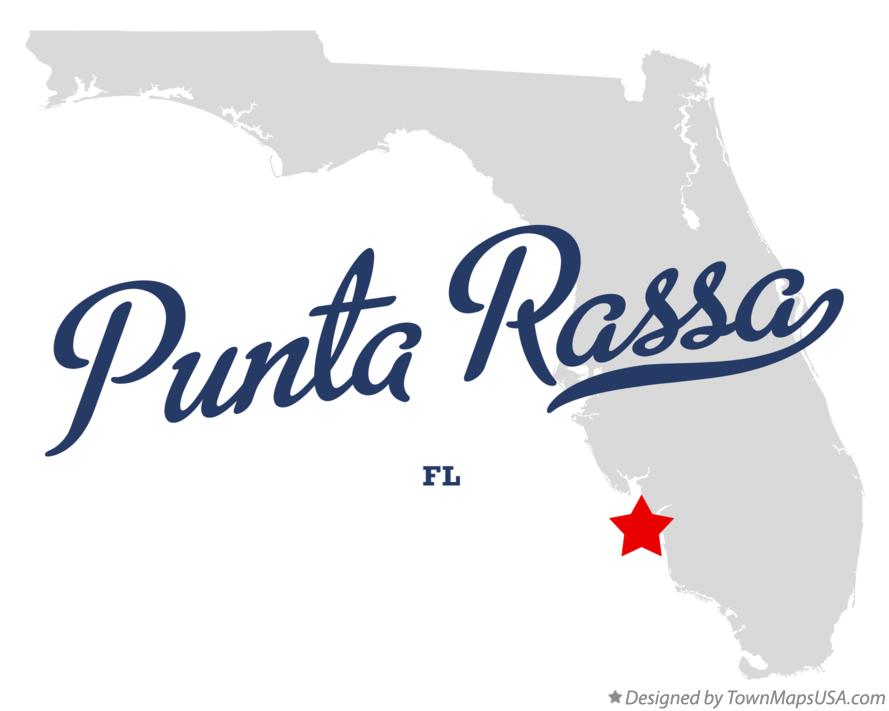 Map of Punta Rassa Florida FL