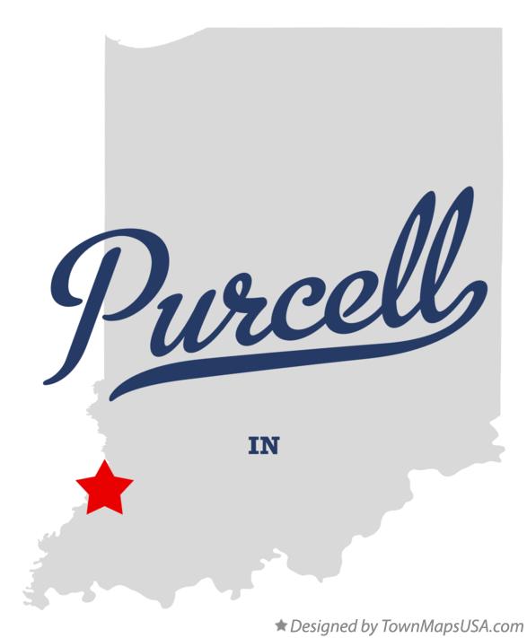 Map of Purcell Indiana IN