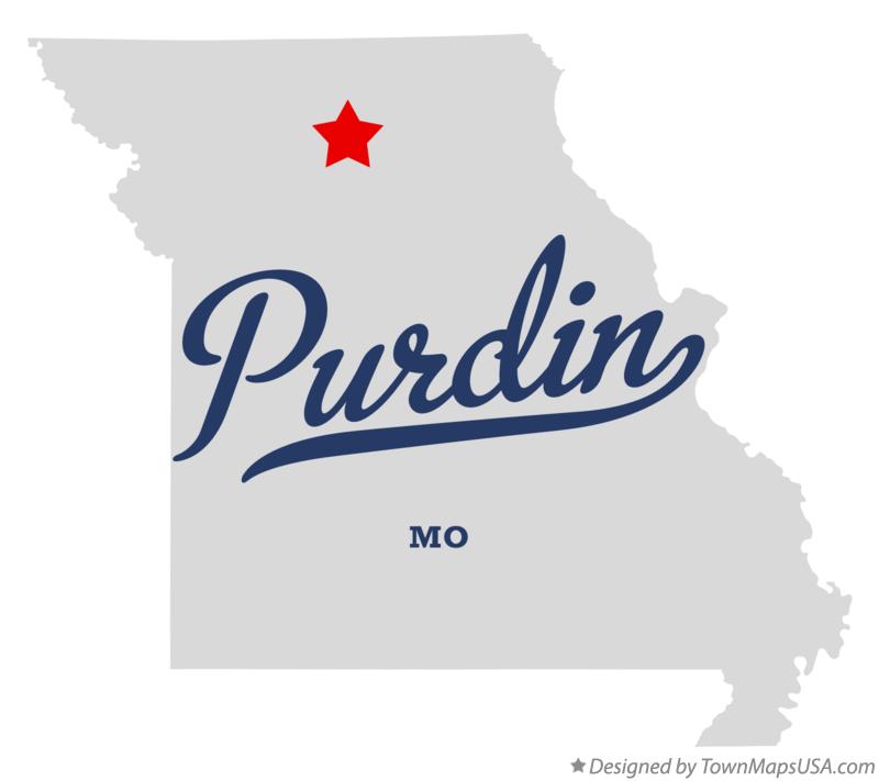 Map of Purdin Missouri MO