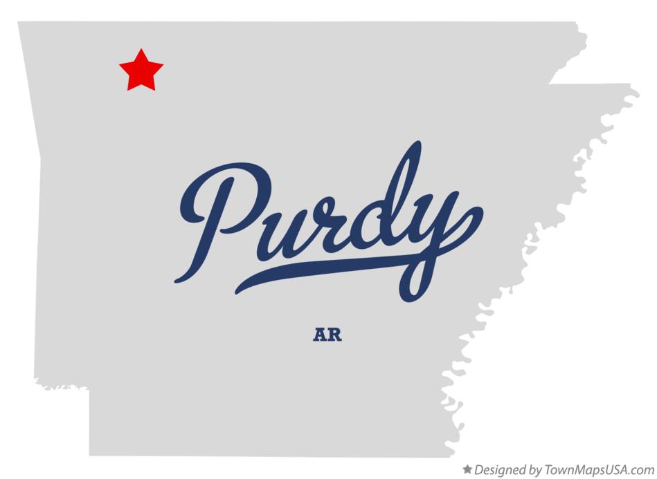 Map of Purdy Arkansas AR