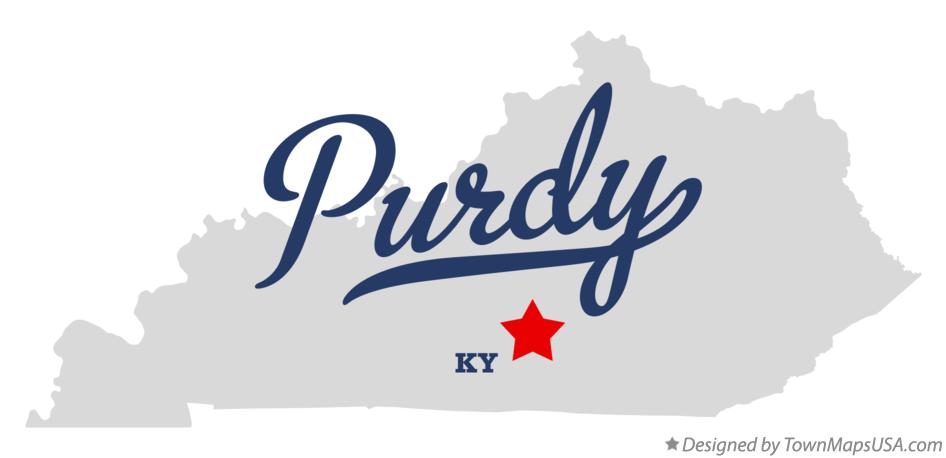 Map of Purdy Kentucky KY