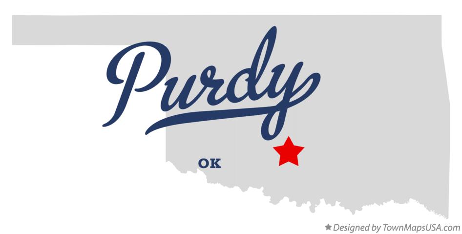 Map of Purdy Oklahoma OK
