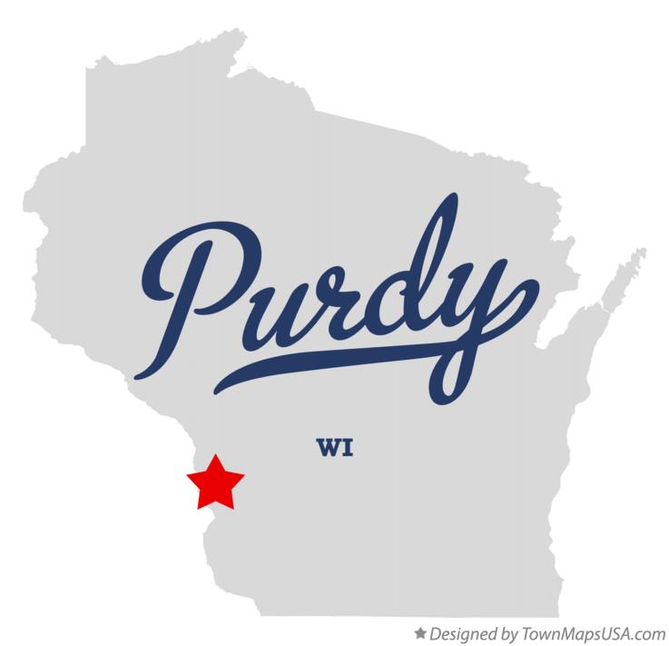 Map of Purdy Wisconsin WI