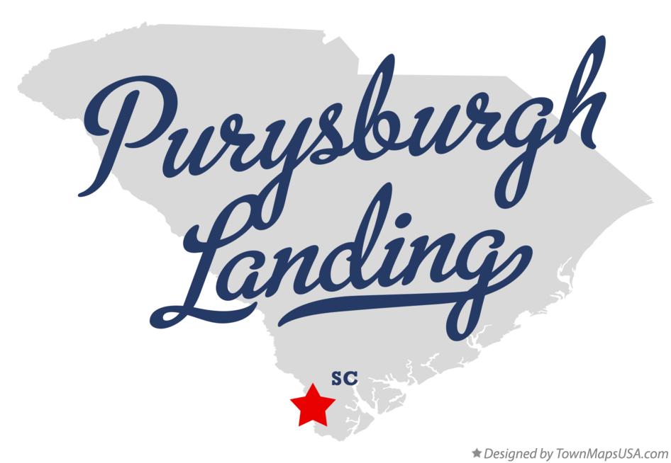 Map of Purysburgh Landing South Carolina SC
