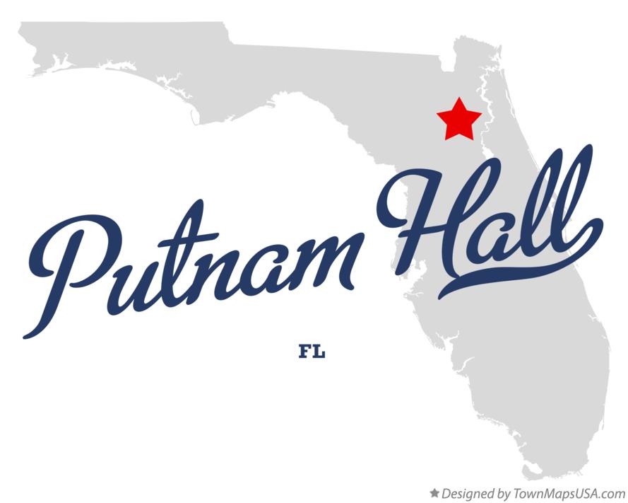 Map of Putnam Hall Florida FL