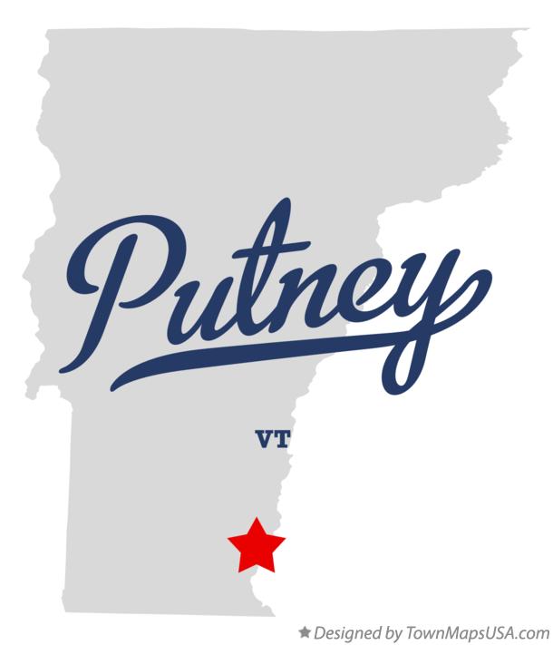 Map of Putney Vermont VT