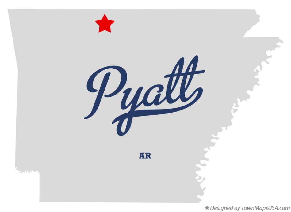 Map of Pyatt Arkansas AR