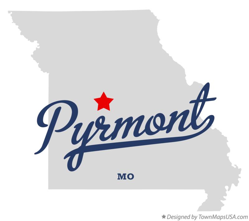 Map of Pyrmont Missouri MO