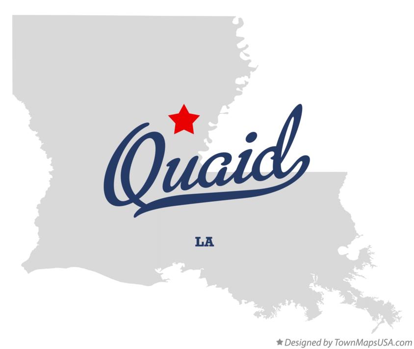 Map of Quaid Louisiana LA