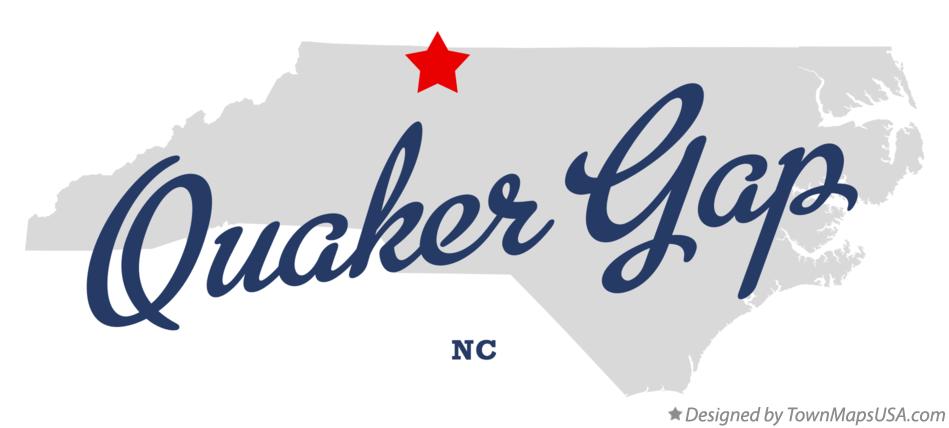 Map of Quaker Gap North Carolina NC