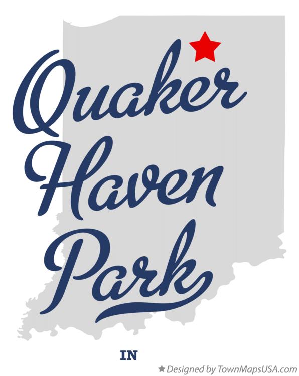Map of Quaker Haven Park Indiana IN