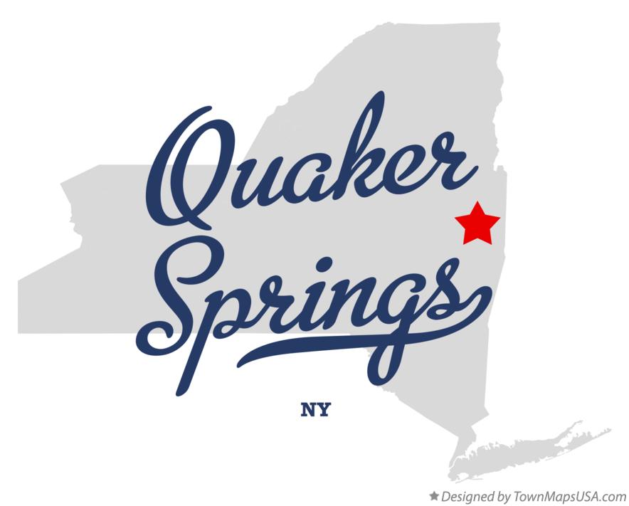 Map of Quaker Springs New York NY