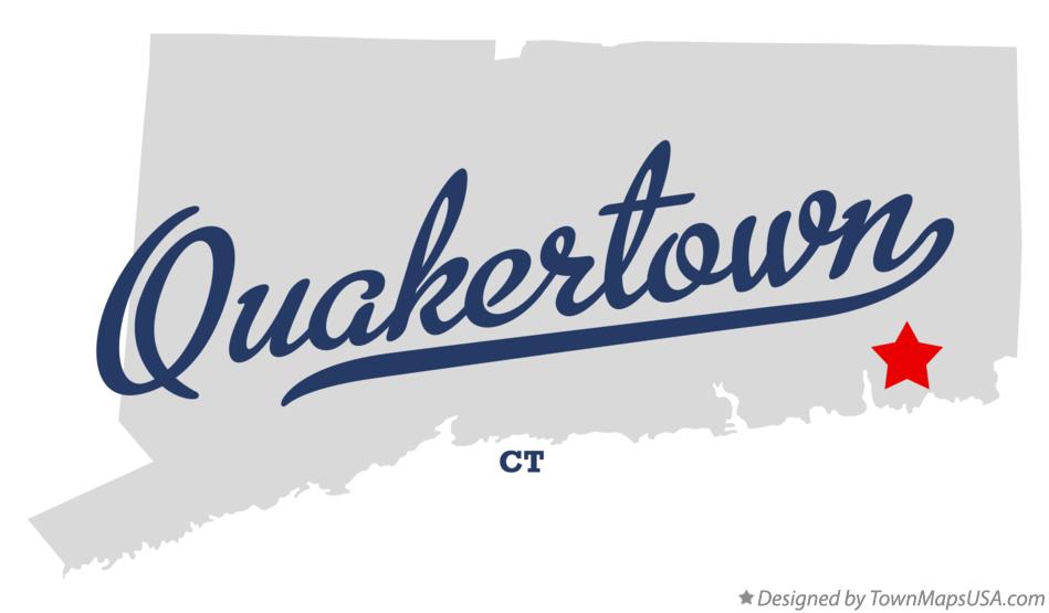 Map of Quakertown Connecticut CT