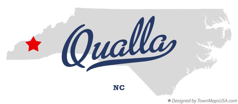 Map of Qualla North Carolina NC
