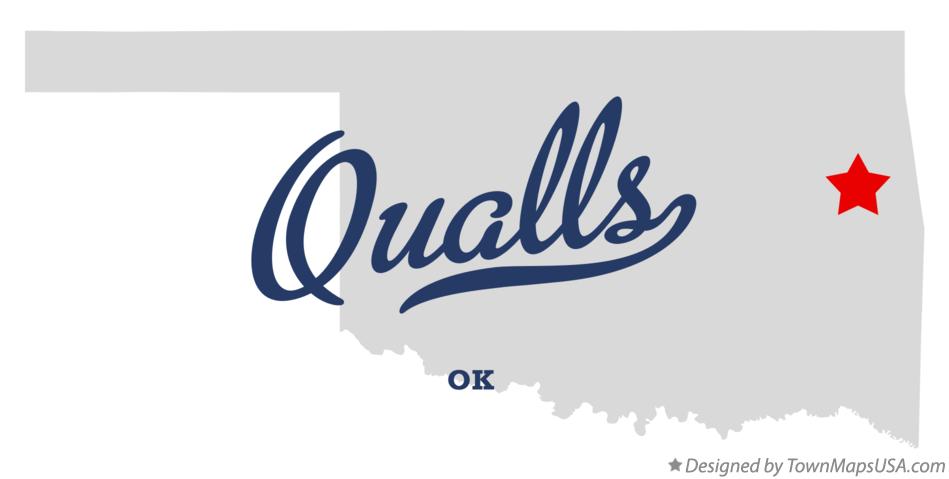 Map of Qualls Oklahoma OK