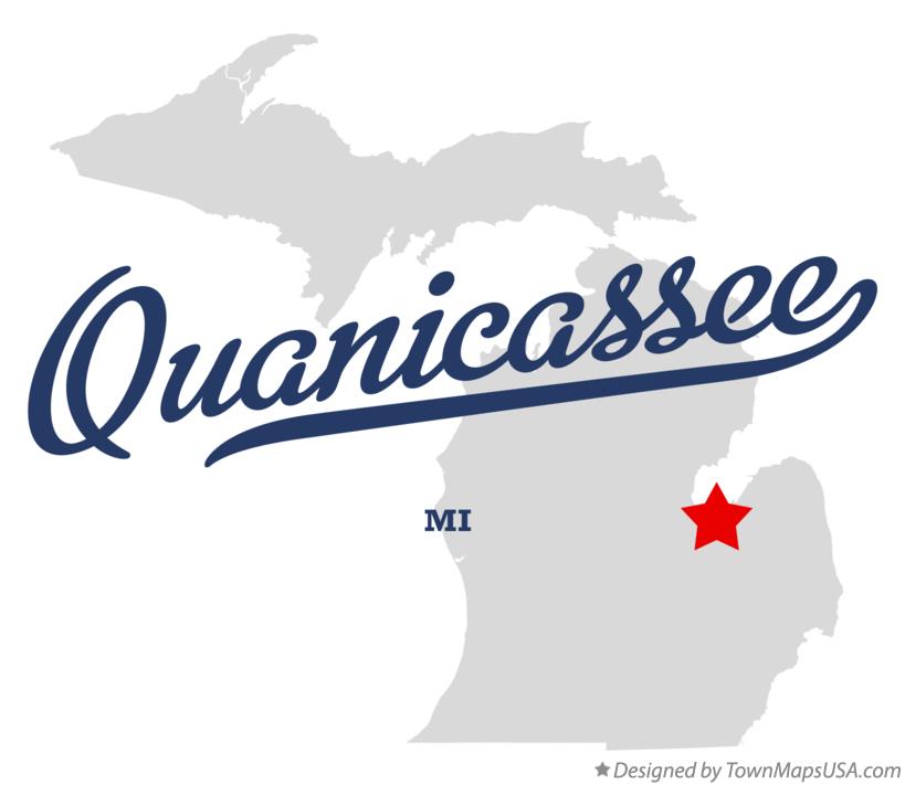 Map of Quanicassee Michigan MI