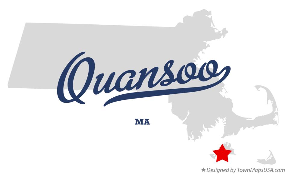 Map of Quansoo Massachusetts MA