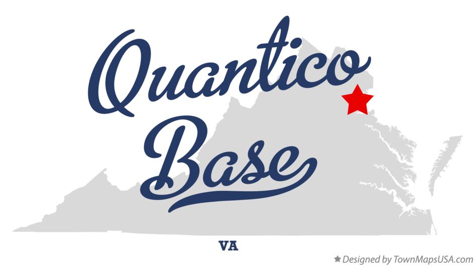 Map of Quantico Base Virginia VA