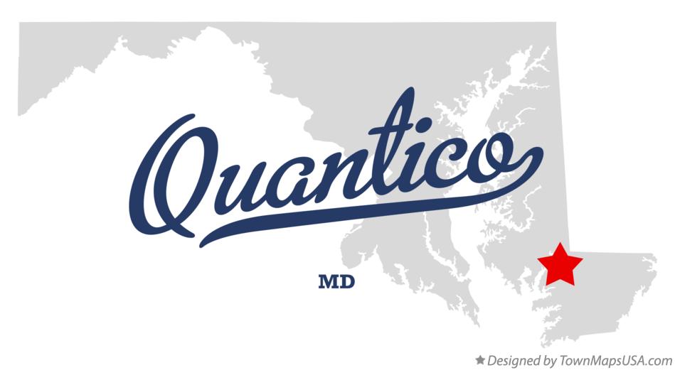 Map of Quantico Maryland MD