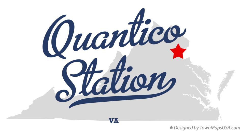Map of Quantico Station Virginia VA