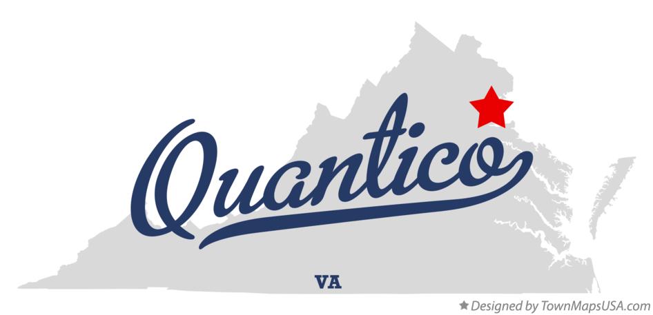 Map of Quantico Virginia VA