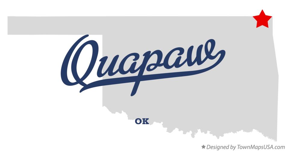 Map of Quapaw Oklahoma OK