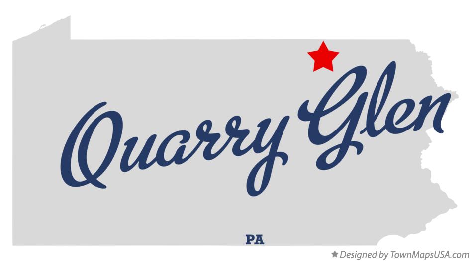 Map of Quarry Glen Pennsylvania PA