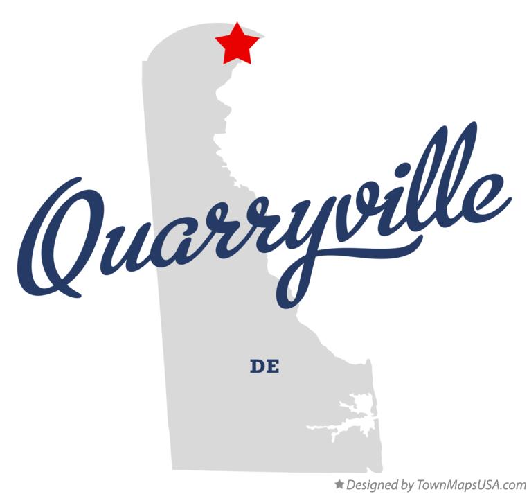 Map of Quarryville Delaware DE
