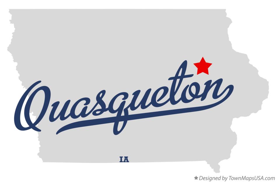 Map of Quasqueton Iowa IA