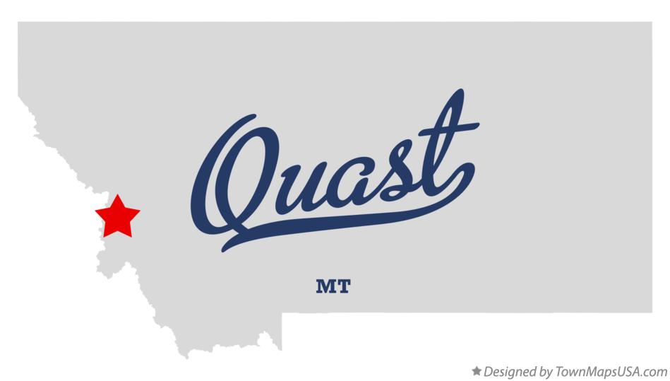 Map of Quast Montana MT
