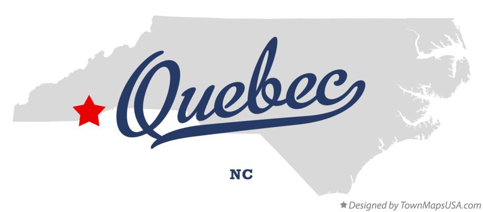 Map of Quebec North Carolina NC