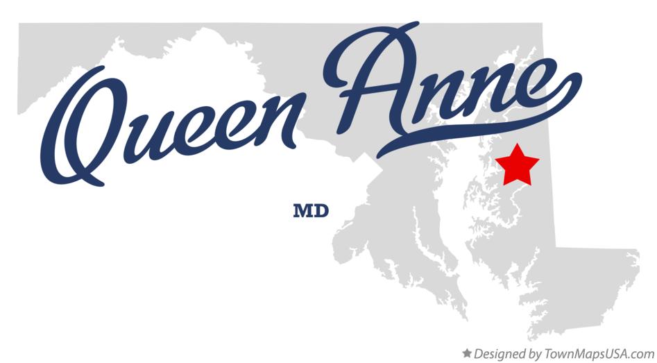 Map of Queen Anne Maryland MD