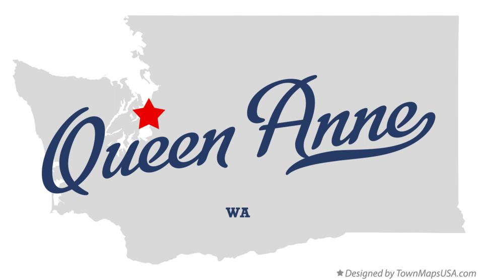 Map of Queen Anne Washington WA