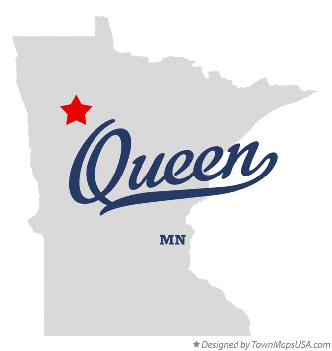 Map of Queen Minnesota MN