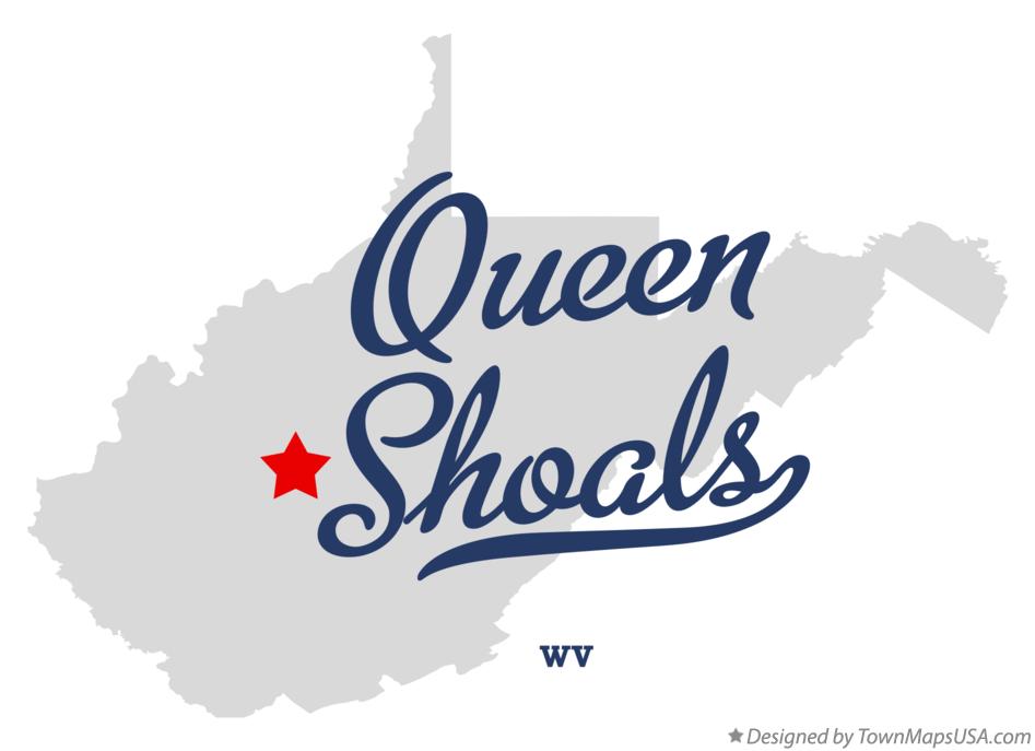 Map of Queen Shoals West Virginia WV
