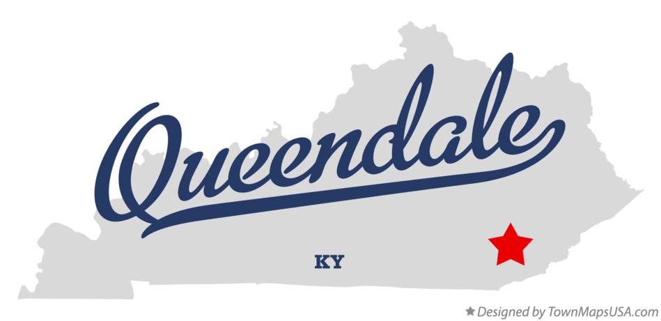 Map of Queendale Kentucky KY