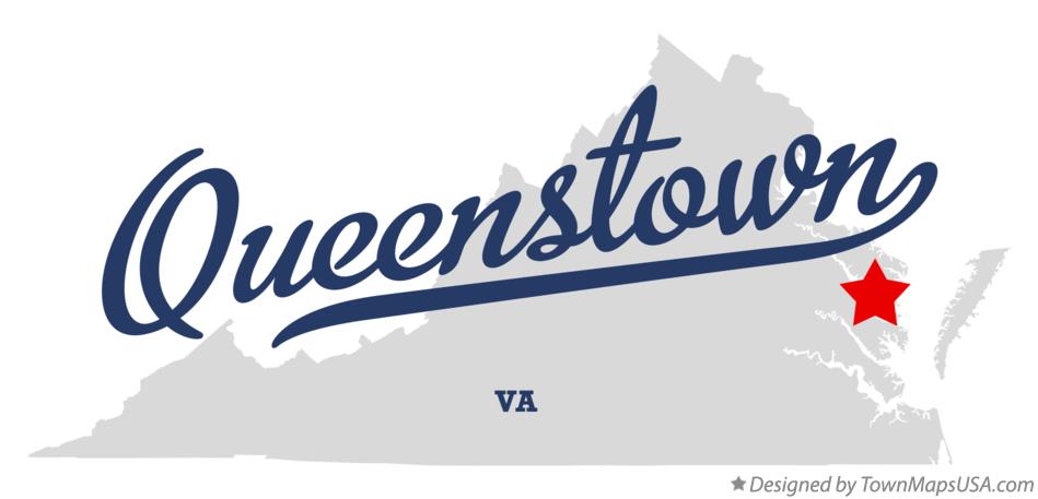 Map of Queenstown Virginia VA
