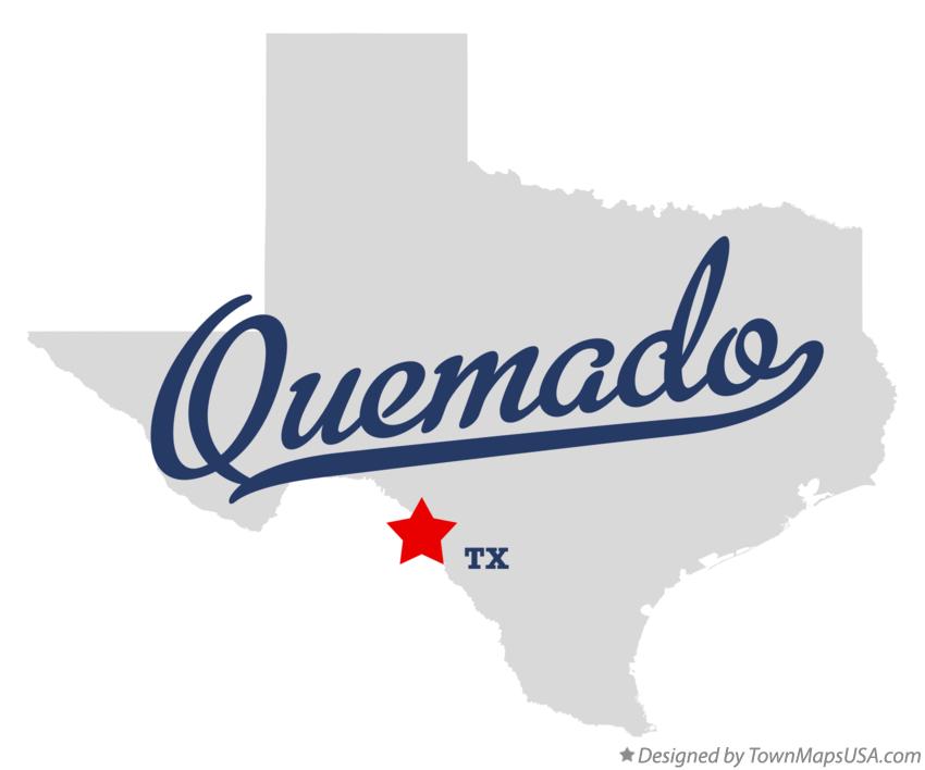 Map of Quemado Texas TX