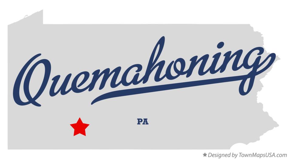 Map of Quemahoning Pennsylvania PA
