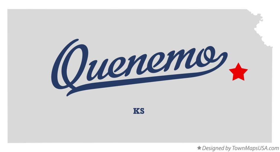 Map of Quenemo Kansas KS