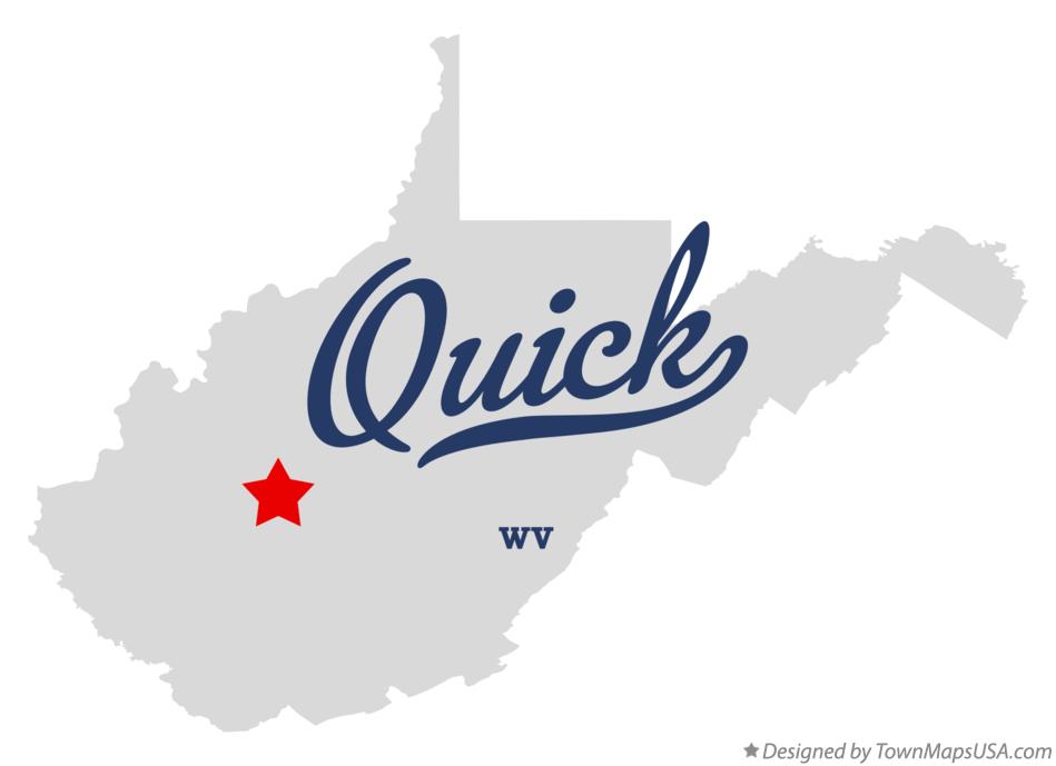 Map of Quick West Virginia WV