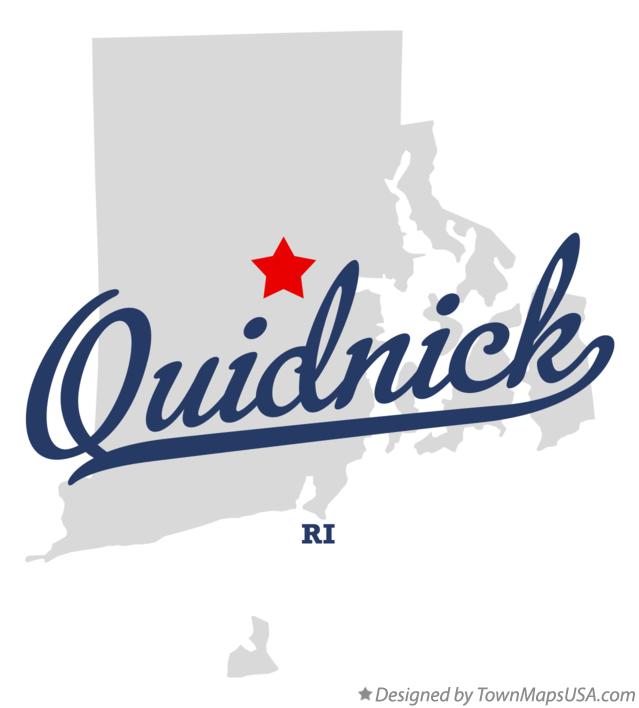 Map of Quidnick Rhode Island RI